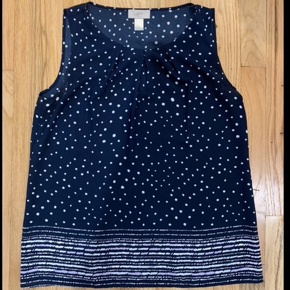 Loft blue dotted shell - Picture 1 of 3